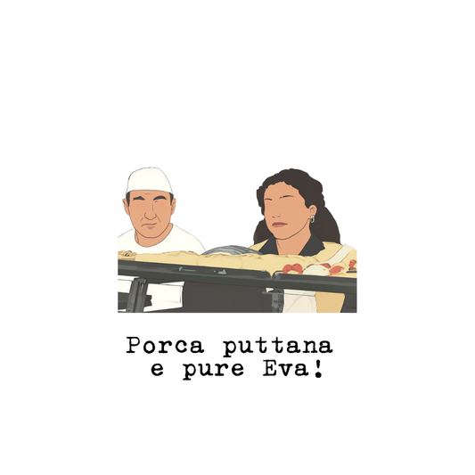 Tshirt Vintage Cinecult porca puttana eva