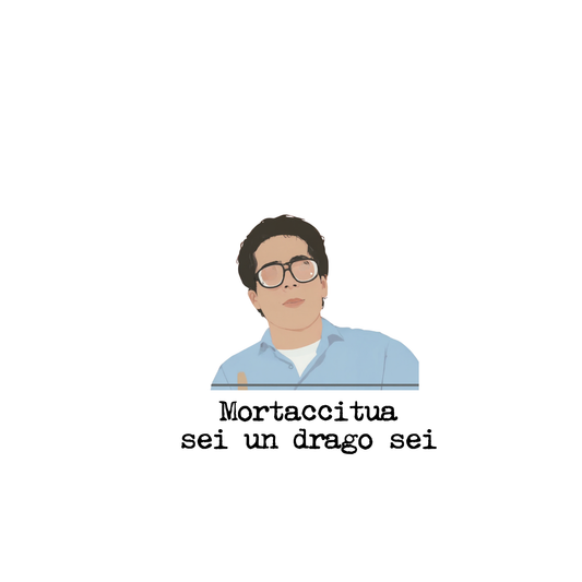 T-Shirt Oversize Mortaccitua sei un drago sei