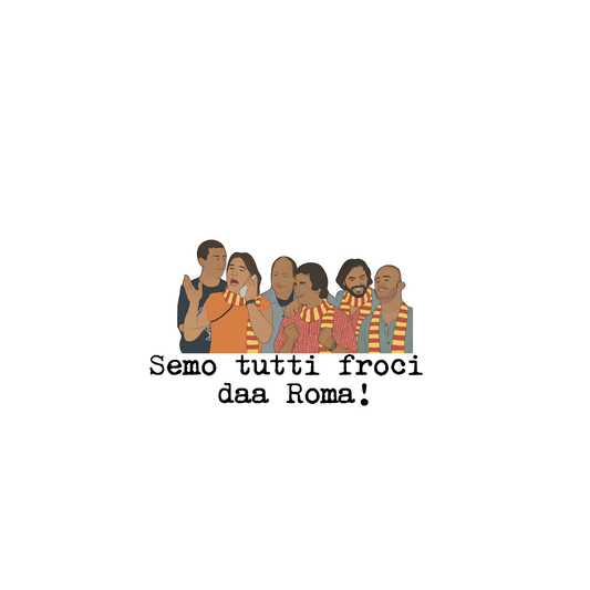 T-Shirt Oversize Semo tutti froci daa Roma