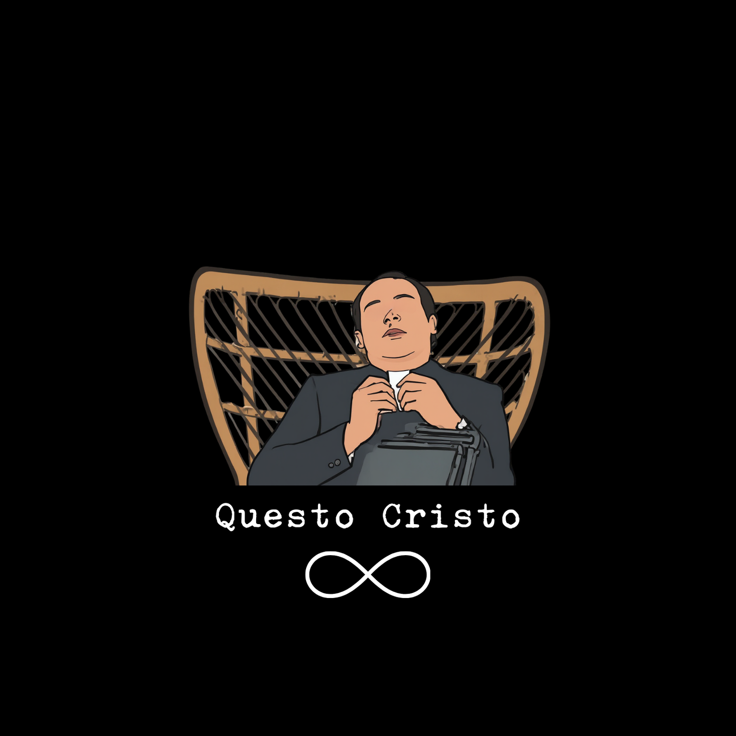 T-Shirt Oversize Questo cristo black