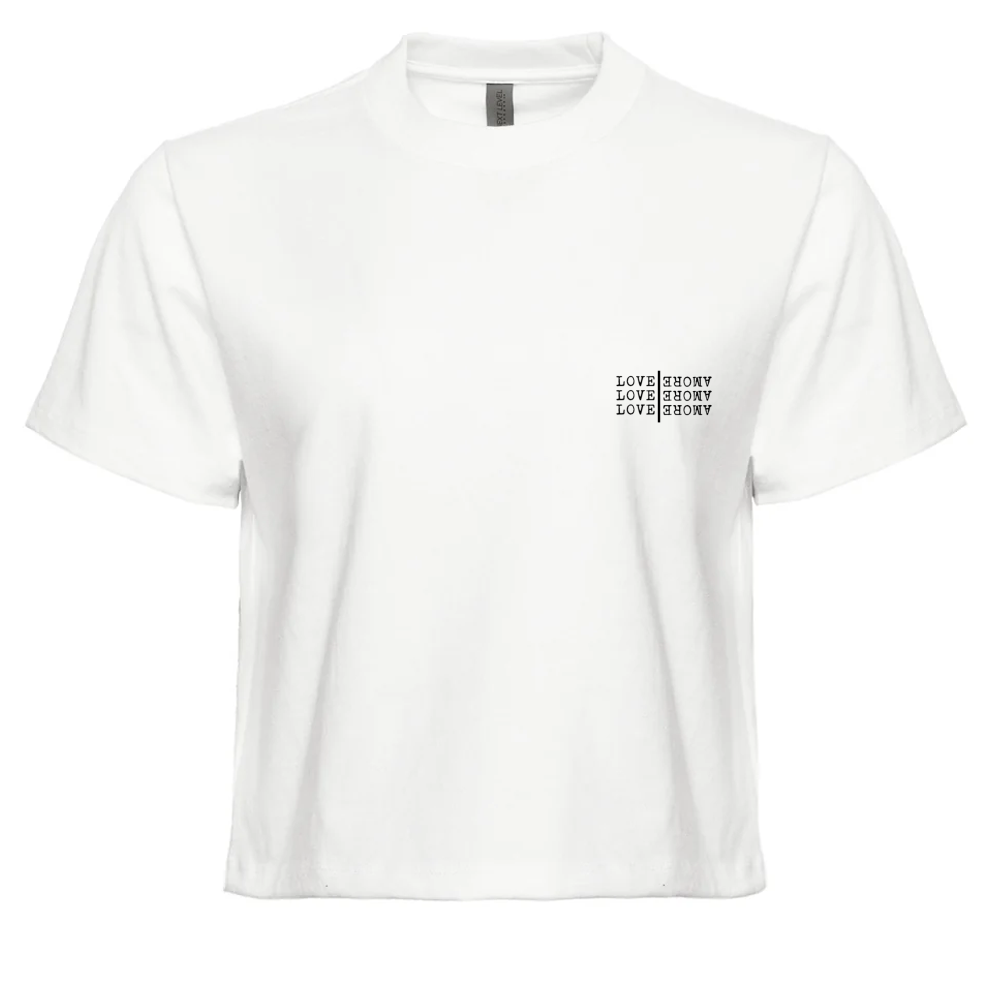 Top Crop Vintage Cinecult Love Love Love