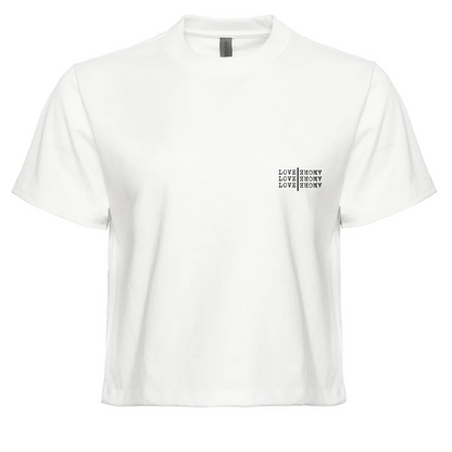 Top Crop Vintage Cinecult Love Love Love