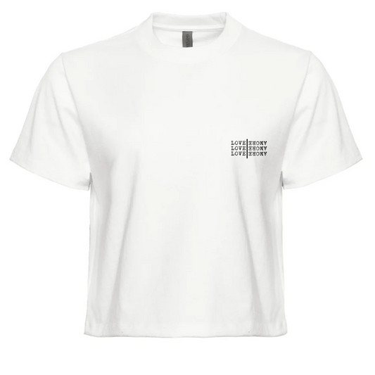Top Crop Vintage Cinecult Love Love Love