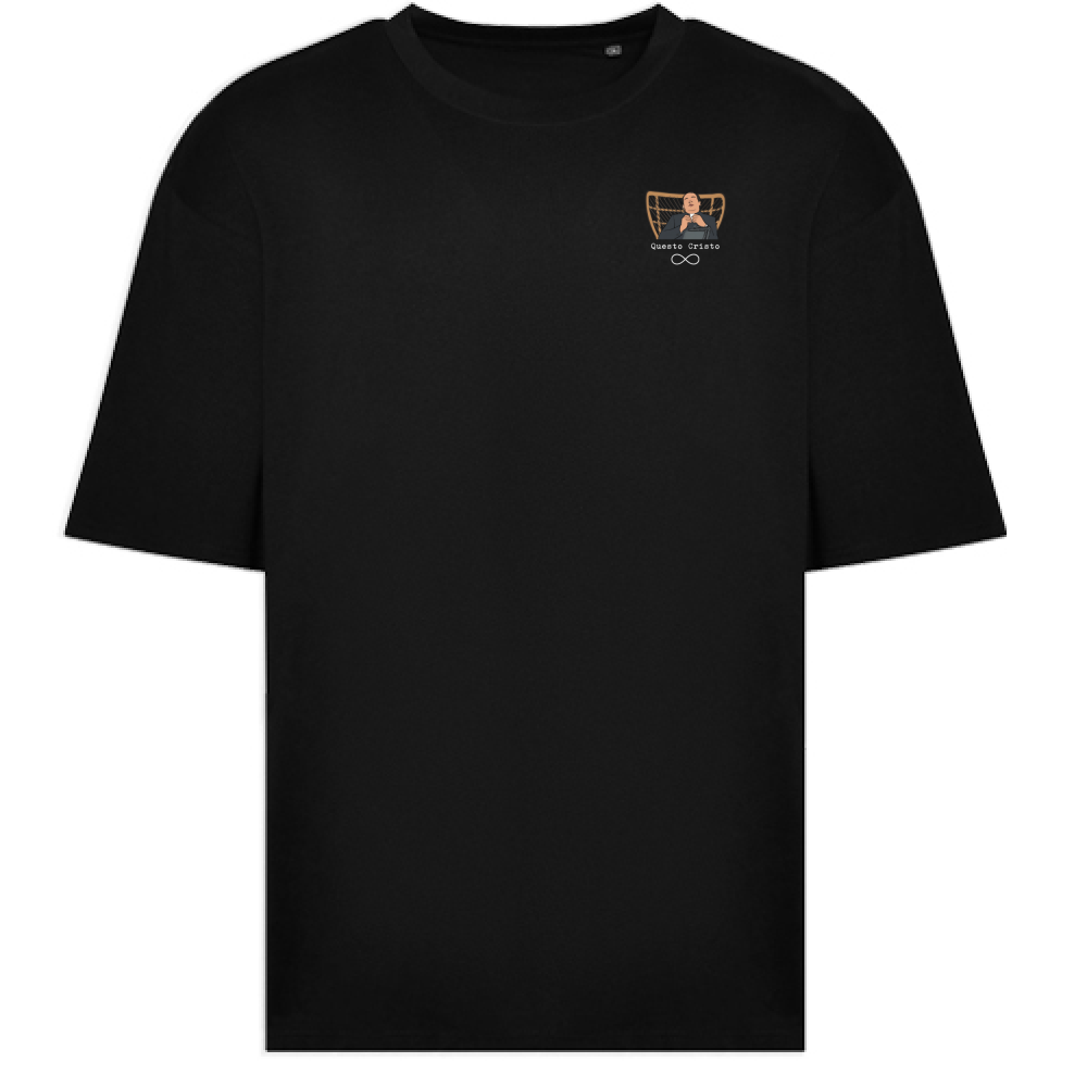 T-Shirt Oversize Questo cristo black