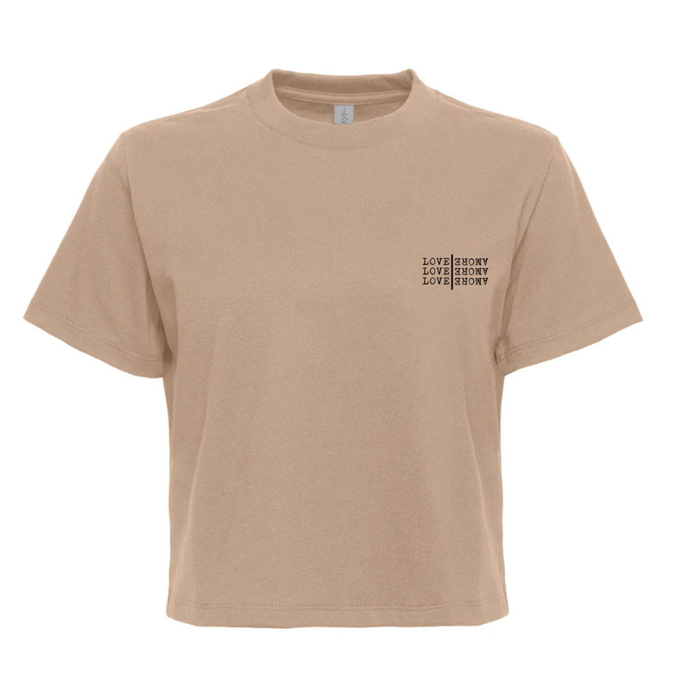 Top Crop Vintage Cinecult Love Love Love
