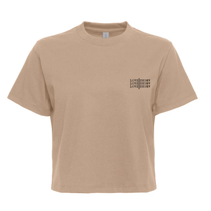 Top Crop Vintage Cinecult Love Love Love