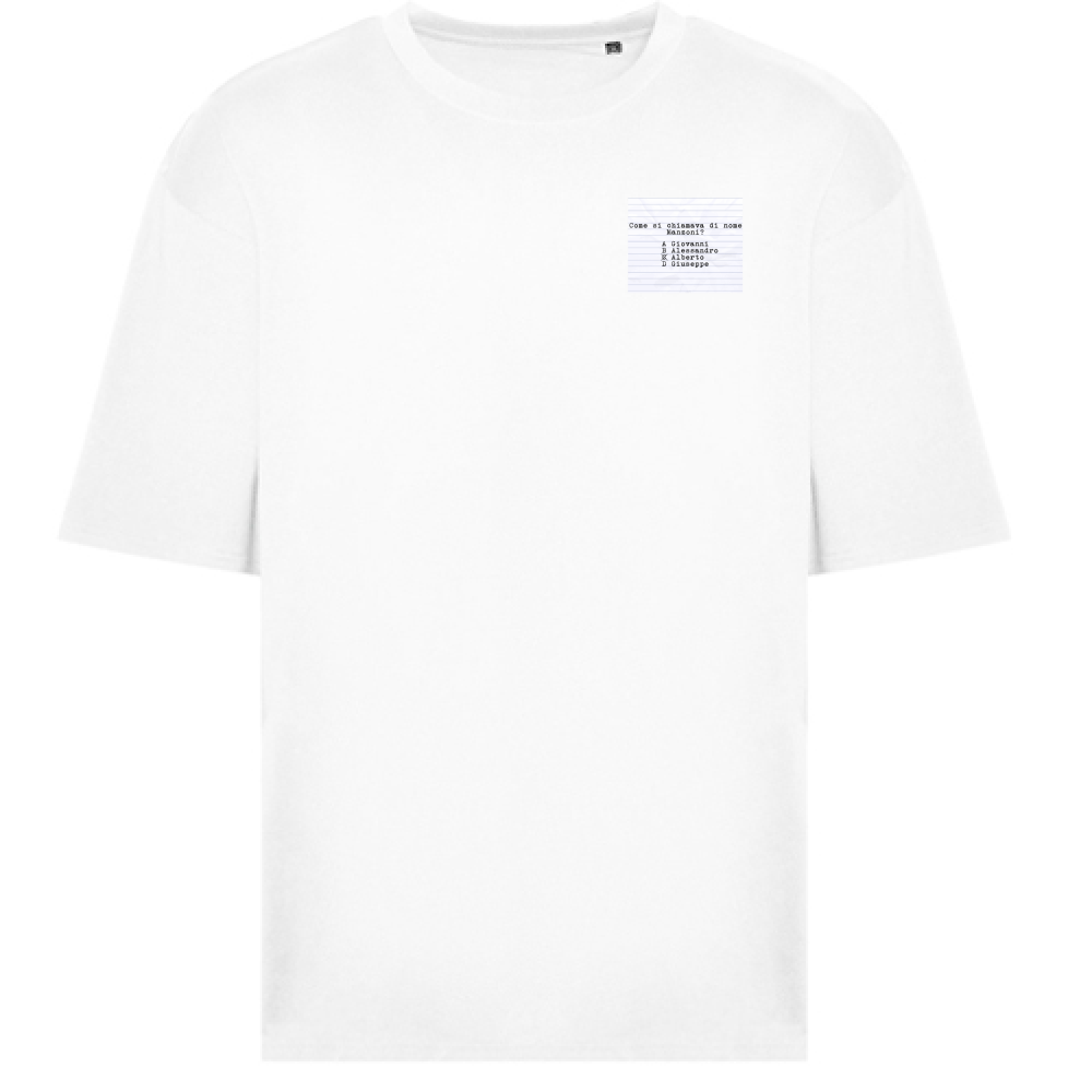 T-Shirt Oversize Nome Manzoni