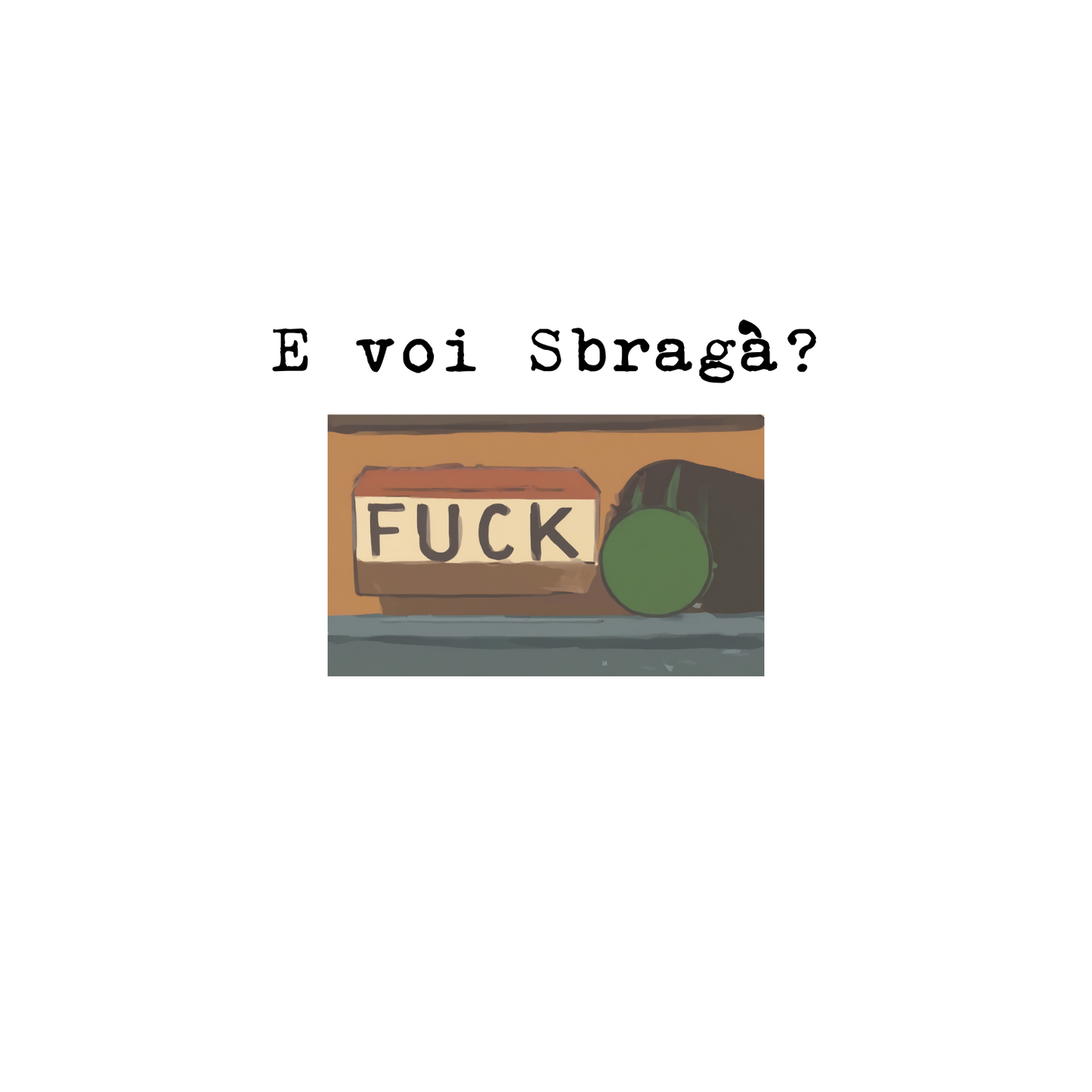 T-Shirt Oversize E voi sbragà?