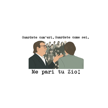 T-Shirt Oversize Me pari tu zio.