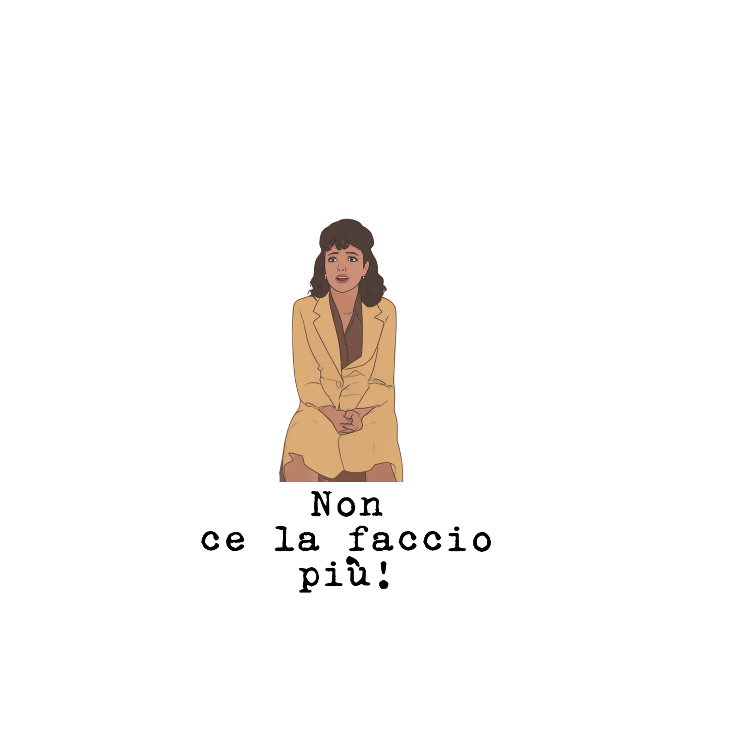Top Crop Vintage Cinecult  Non ce la faccio più