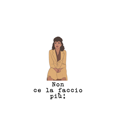 Top Crop Vintage Cinecult  Non ce la faccio più