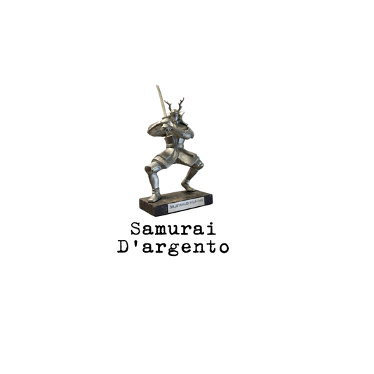 T shirt Vintage Cinecult Samurai D argento